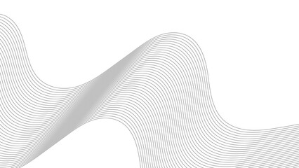 Abstract wave element for design. Digital frequency track equalizer. Stylized line art background. Abstract wave line for banner, template, wallpaper background with wave design. Vector illustration.
