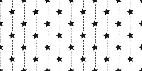 Poster - A simple pattern of stars decorated with dotted lines. Seamless vector star pattern, universal and seamless.