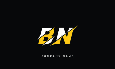 BN, NB, B, N Abstract Letters Logo Monogram