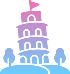 Poster - Pisa tower icon