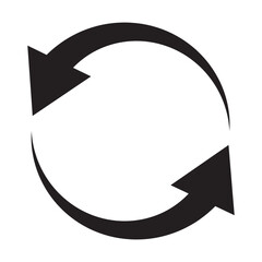 Poster - circle arrow icon. Rotate spin icon. reload, Arrows movement in a circle, refresh, reload arrow icon symbol sign, vector illustration