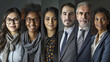 Composite of six individual portraits from diverse ethnic backgrounds, each smiling and dressed in business casual attire, suggesting a professional and inclusive work environment.