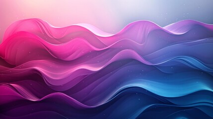 Canvas Print - a background with purple and pink waves on it's sides