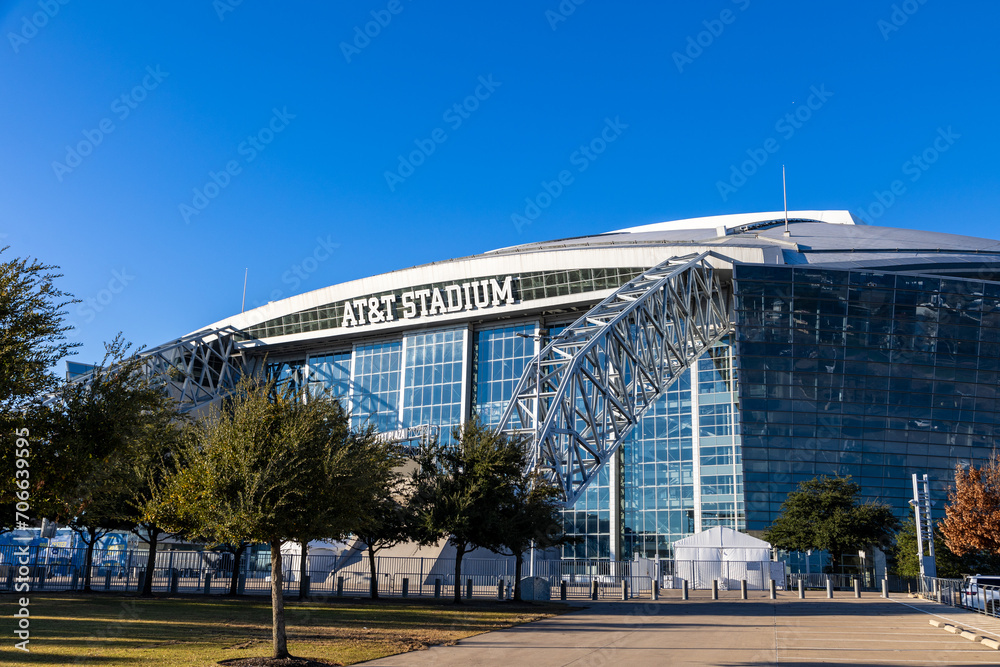AT&T Stadium, completed in 2009, is home to the NFL Dallas Cowboys ...
