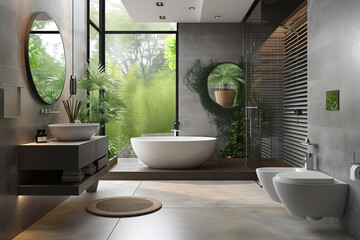 Wall Mural - Modern bathroom interior