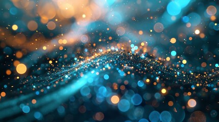 Poster - Futuristic technology innovation background. AI