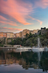 Wall Mural - Corsica, Bastia, the harbor in summer
