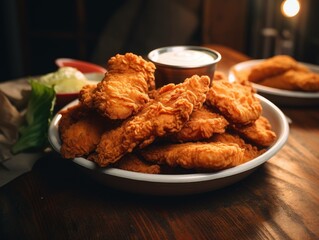 Wall Mural - Southern Fried Chicken Strips - Sharing