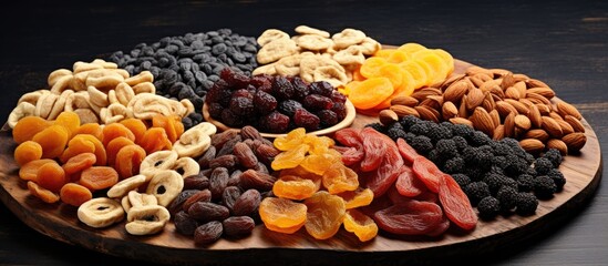 Sticker - Variety of dried fruits image.