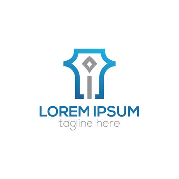 I letter logo, modern i letter logo design concept isolated vector template illustration for your company or business