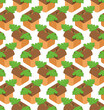 Acorn pattern seamless. Fruit of the oak tree background. Baby fabric texture