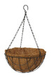 hanging basket isolated on white