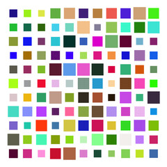 Sticker - seamless pattern with coloured squares