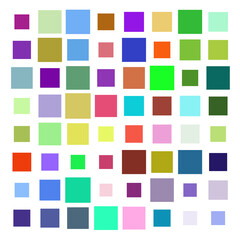 Sticker - seamless pattern with coloured squares