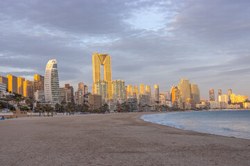 Benidorm, Spain - January 2 2024 