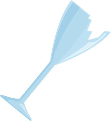Poster - broken glass waste icon cartoon vector. sorting home trash. reuse can