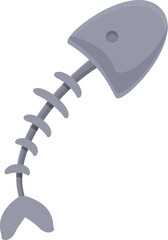 Poster - dish skeleton waste icon cartoon vector. reuse food pet. organic container