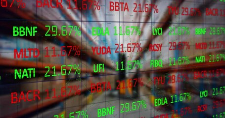 Poster - Animation of financial data processing over warehouse