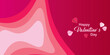 Valentine's day background with gradient colors and hearts. Vector illustrations, banners, flyers, invitations, posters, brochures, discount vouchers.copyspace.