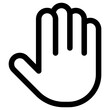 hand icon, vector illustration, simple design, best used for web, banner or presentation