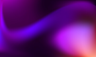 Wall Mural - Purple abstract background with glowing lines. Vector illustration for your design