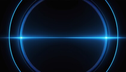 Poster - Abstract Blue Geometric Lines: A Modern Artwork