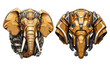 elephant head robot mascot set