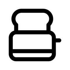 Sticker - toaster line icon