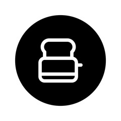 Sticker - toaster line circular icon