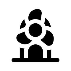 Sticker - windmill glyph icon