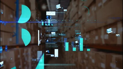 Poster - Animation of data processing over warehouse