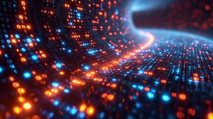Digital Abstract technology background, Binary Background, futuristic background, cyberspace Concept