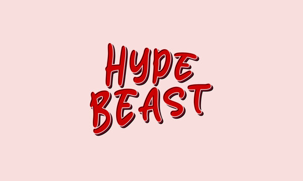 Hypebeast Style Editable Text Effect for clothing brand or T shirt, editable text effect premium vector