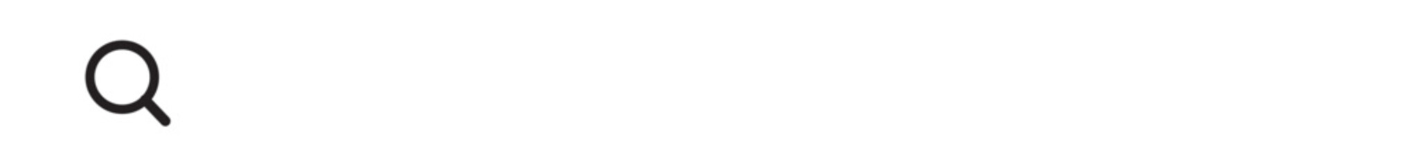 search bar and magnifier outline icon