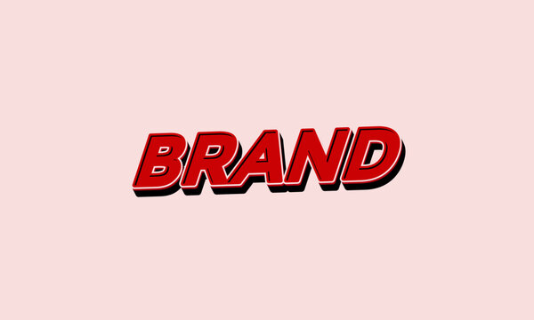 Brand Style Editable Text Effect for clothing brand or T shirt, editable text effect premium vector