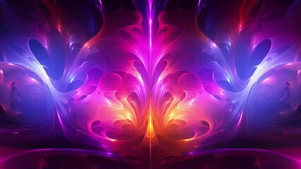 Wall Mural - Experience the fusion of light and sound in a synesthetic explosion of colors, textures, and frequencies in this magical journey.