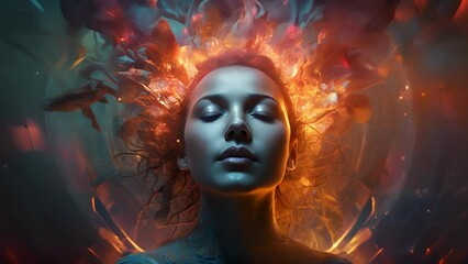 Wall Mural - explore the depths of the human psyche through a visually stunning journey into the subconscious min