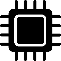 Poster - Electronic chip vector icon. Circuit board isolated on transparent background. Trendy Filled Flat style symbol for mobile apps and website design. Premium pack of icon Chip of credit card icon.