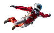 Freefall Jump Suit On Transparent Background.