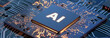 artificial intelligence concept chip, AI generated