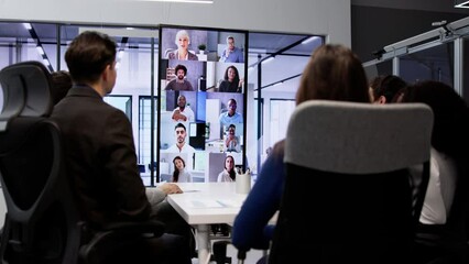 Poster - Video Conference Business Meeting Call