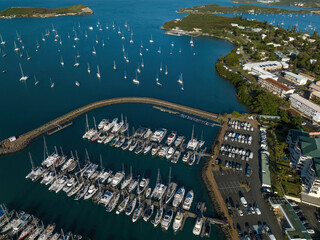 Boats at the marina in Noumea, New Caledonia