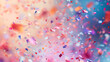 colorful confetti flying background