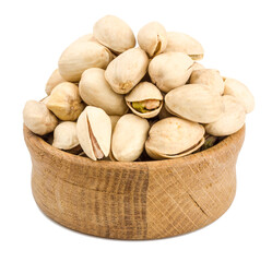 Wall Mural - Pistachios isolated on a white background