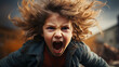 Anger, angry child shouting,  Emotional Outburst