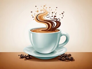 Wall Mural - coffee illustration