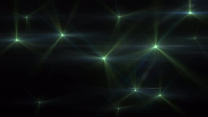 Wall Mural - abstract loop flickering glow green flashing optical lens flares animation photographer camera flash