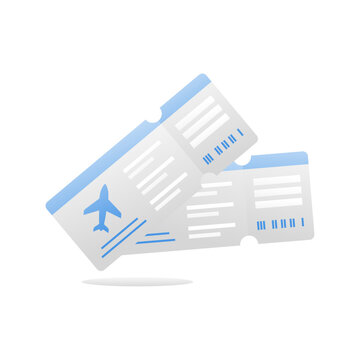  Plane paper ticket icon. plane ticket gradient icon.