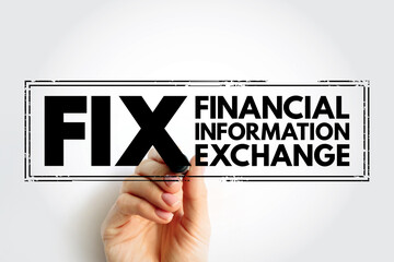 Poster - fix - financial information exchange - electronic communications protocol for international real-tim