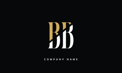 Wall Mural - BB, BB Abstract Letters Logo Monogram